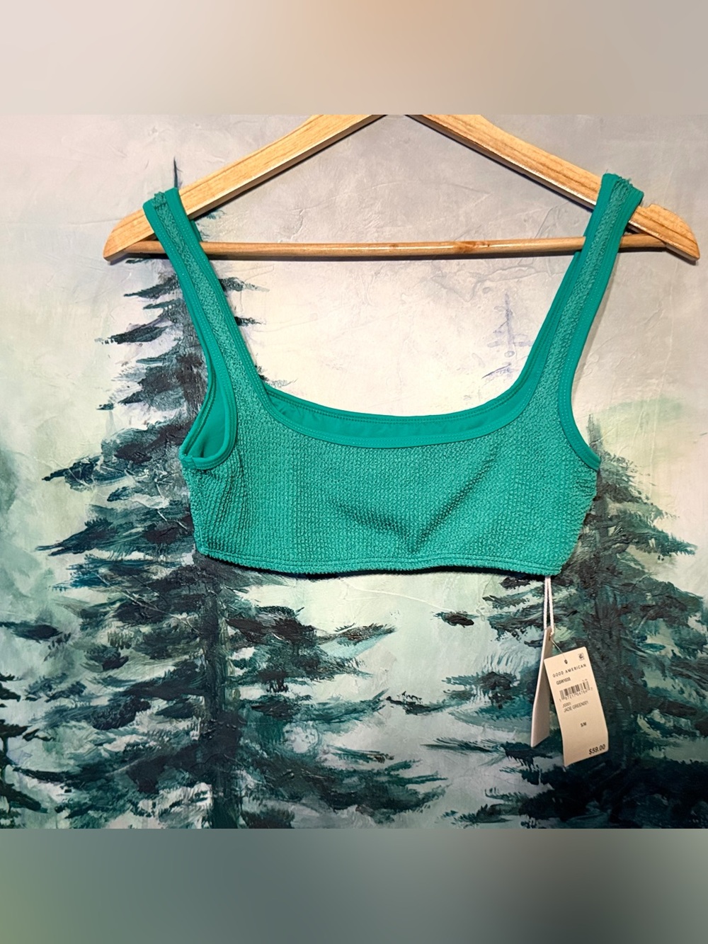 Good American Always Fits Scoop
Neck Bikini Top Size S/M 💫